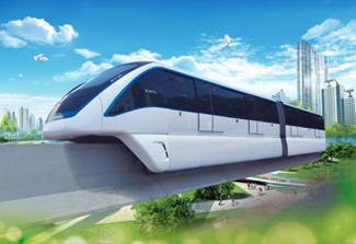 由浦鎮龐巴迪公司研制生產的單軌車